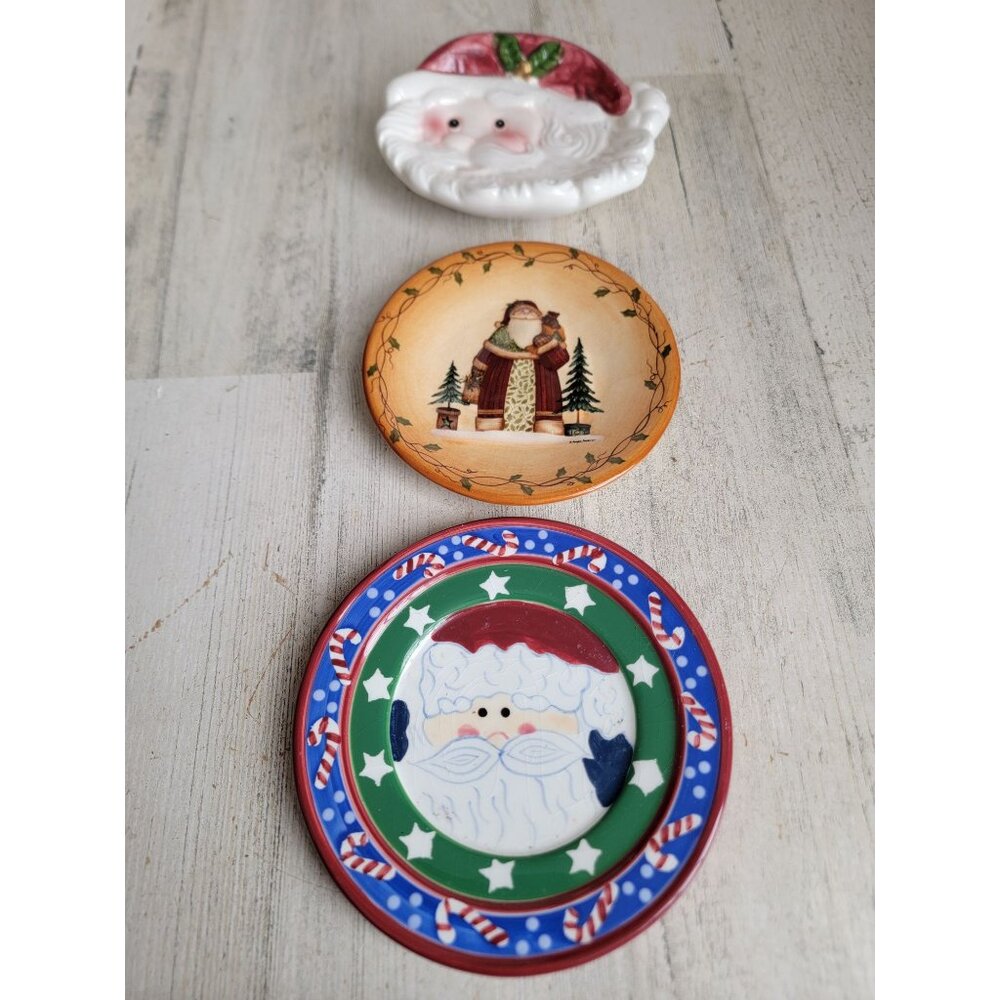 Santa‎ variety dish plate soap tealight holder Xmas set decor